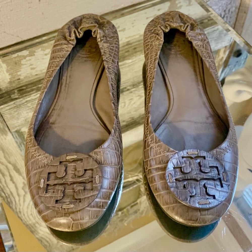 Tory Burch Reva Leather Flats